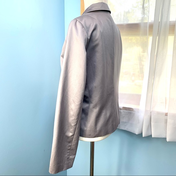 ⭐SALE $10 or Less!⭐ J. Crew Slate Soiree Sateen Blazer - Picture 4 of 8